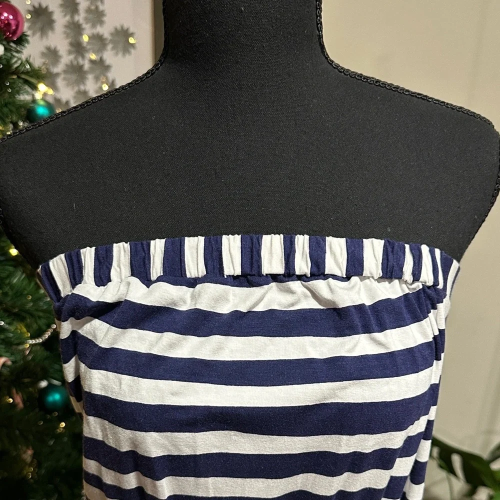 *LILLY PULITZER* Navy x White Striped Sleeveless Emmett Maxi Dress NWT Size S - Picture 7 of 14